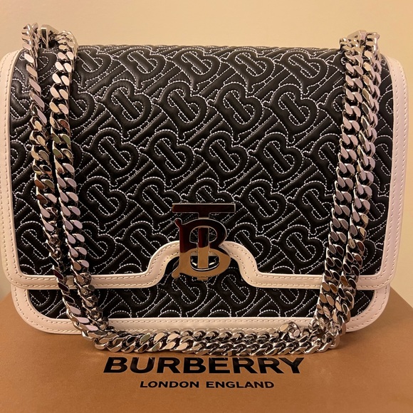 Authentic Burberry TB Quilted Monogram Bag - Picture 1 of 17